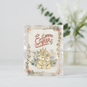 Classic Happy Easter Day Holiday Kaart (Staand voorkant)
