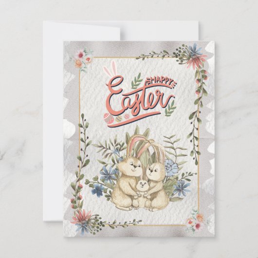  Classic Happy Easter Day Holiday Kaart (Voorkant)