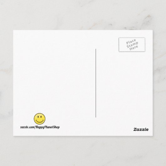 Classic Happy Face met een Iers kabouter Pet Briefkaart (Achterkant)