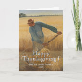 Classic Happy Thanksgiving Harvest Kaart (Voorkant)