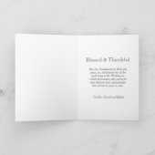 Classic Happy Thanksgiving Harvest Kaart (Binnen)