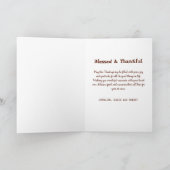 Classic  Happy Thanksgiving Herfstlandschap Kaart (Binnen)