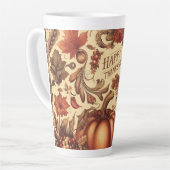 /Classic Happy Thanksgiving Latte Mok (Linkerhoek)