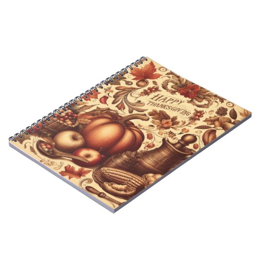 /Classic Happy Thanksgiving Notitieboek (Linkerzijde)