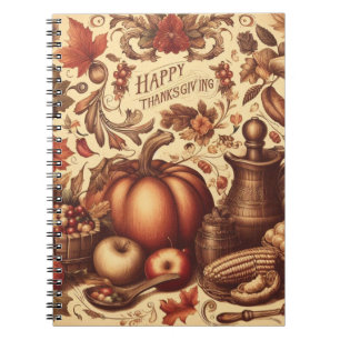 /Classic Happy Thanksgiving Notitieboek