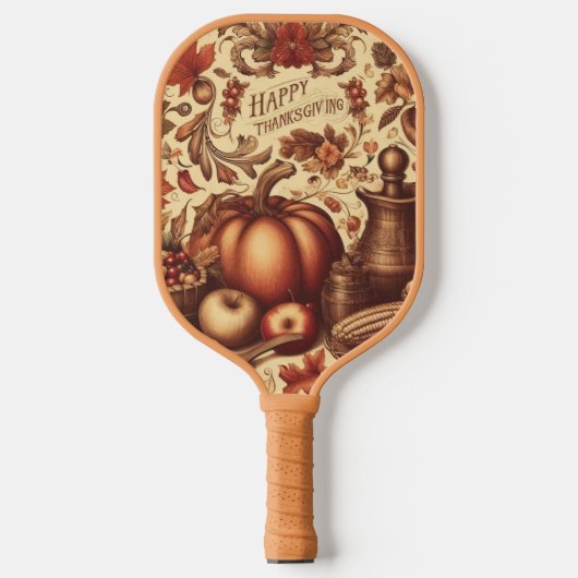 /Classic Happy Thanksgiving Pickleball Paddle (Voorkant)