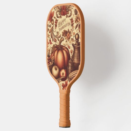 /Classic Happy Thanksgiving Pickleball Paddle (Links)