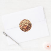 /Classic Happy Thanksgiving Ronde Sticker (Envelop)