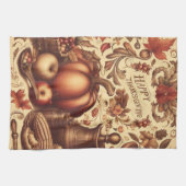 /Classic Happy Thanksgiving Theedoek (Horizontaal)