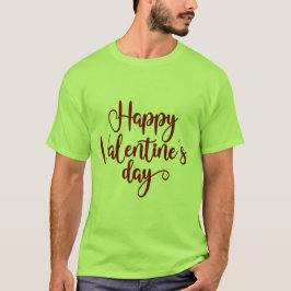 Classic Happy Valentine's Day Mannen T-shirt