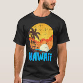 Classic Hawaiian Palm Beach Hawaii Cool 70's 80's T-shirt (Voorkant)