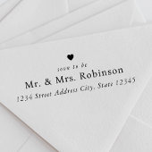 Classic Heart Soon to Be Mr. and Mrs. Wedding Zelfinktende Stempel