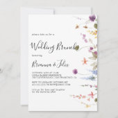 Classic Herfst Kleurrijke Wilde Bloemen Huwelijksb Kaart (Voorkant)