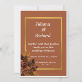 Classic Herfst Roos Uitnodiging (Voorkant)