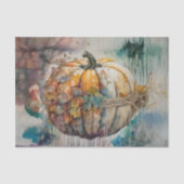 Classic Herfst Waterverf Pompoen Decoupage Tissuepapier (Voorkant)