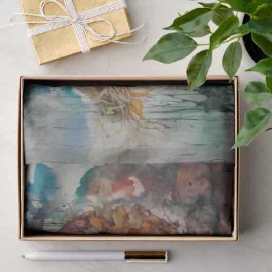 Classic Herfst Waterverf Pompoen Decoupage Tissuepapier (Geschenk)