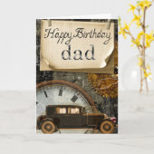 Classic Hero Dad Birthday Kaart (Gele Bloem)