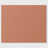 Classic Herringbone Terracotta Brown Pattern Cadeaupapier (Vlak)