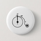  Classic High Wheel Bicycle Penny-farthing Ronde Button 5,7 Cm (Voorkant)