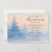 Classic Holiday Christmas Party Invitation Kaart (Achterkant)