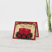 Classic Holiday Deco CUSTOM FOTO Feestdagen Kaart (Voorkant)