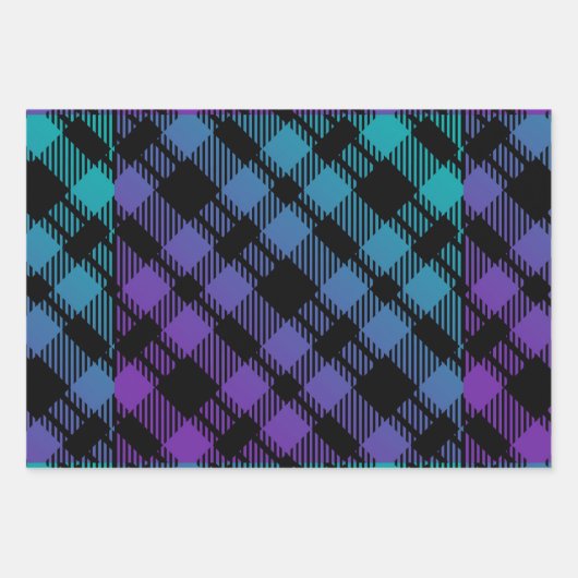 Classic Holiday Green Checkered Pattern  Inpakpapier Vel (Voorkant 3)