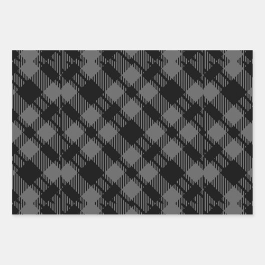 Classic Holiday Green Checkered Pattern Inpakpapier Vel (Voorkant)