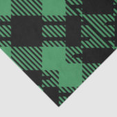 Classic Holiday Green Checkered Pattern Tissuepapier (Detail)