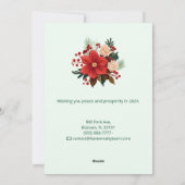 Classic Holiday Kaart | Custom Business Branding (Achterkant)