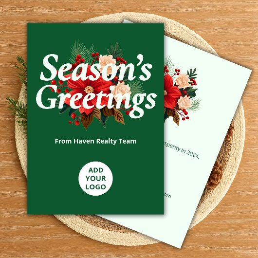 Classic Holiday Kaart | Custom Business Branding