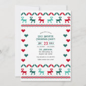 Classic Holiday Knit Ugly Sweater Christmas Party Kaart (Voorkant)