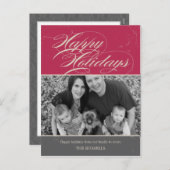  Classic Holiday Photo Card Briefkaart (Voorkant / Achterkant)