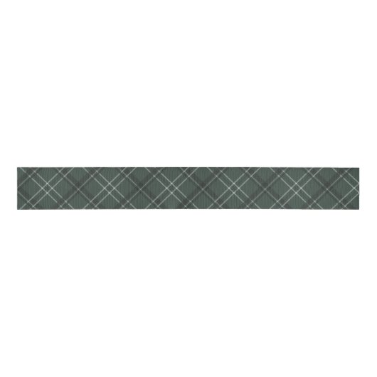 Classic holiday plaid dark green grosgrain lint (Voorkant)
