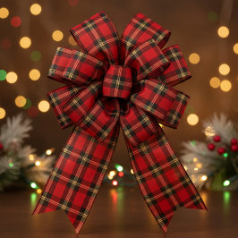 Classic Holiday Plaid Grosgrain Lint