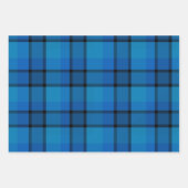 Classic holiday plaid navy blue Christmas Gift Inpakpapier Vel (Voorkant)