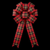 Classic Holiday Plaid Satijnen Lint