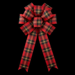 Classic Holiday Plaid Satijnen Lint