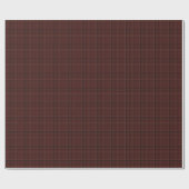 Classic holiday plaid stylish maroon Christmas Cadeaupapier (Vlak)