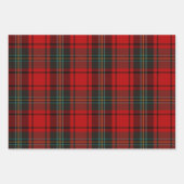 Classic Holiday Plaid Stylish Red Christmas Inpakpapier Vel (Voorkant 2)