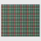 Classic Holiday Red and Green Plaid Christmas Cadeaupapier (Vlak)