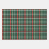 Classic Holiday Red and Green Plaid Christmas Inpakpapier Vel (Voorkant 2)