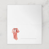 Classic Holiday Red Bow Fill in  Plaatskaartje (Buitenkant ongevouwen)