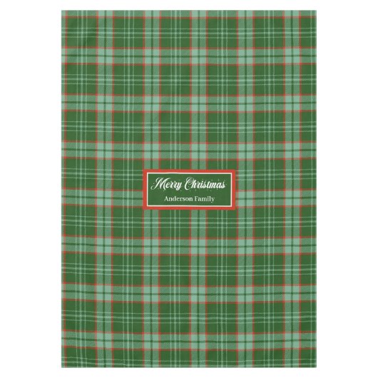 Classic Holiday Tablecloth Personalized Gift Touch Tafelkleed (Voorkant)