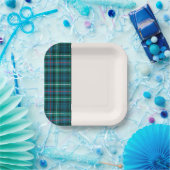 Classic Holiday Tartan Festive Two Tone Papieren Bordje (Feest)
