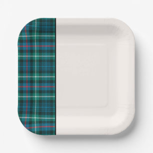 Classic Holiday Tartan Festive Two Tone Papieren Bordje