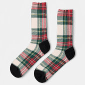 Classic Holiday Tartan Initialen Fesatief Sokken (Links)