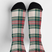 Classic Holiday Tartan Initialen Fesatief Sokken (Top)