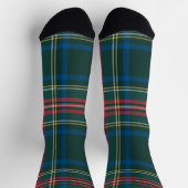 Classic Holiday Tartan Plaid Feestelijke Kerst Sokken (Top)