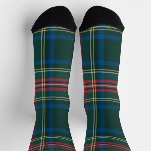 Classic Holiday Tartan Plaid Feestelijke Kerst Sokken (Top)