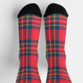 Classic Holiday Tartan Plaid Feestelijke Kerst Sokken (Top)